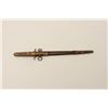 Image 2 : Japanese Naval style WWII era dagger and  sheath, wire wrapped rayskin grip, brass  mounts, in overa