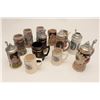 Image 2 : Lot of 14 misc. beer steins; a lifetime  collection!      Est.:  $100-$200.