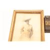 Image 4 : Lot of two antique smalls including a framed  photo of a Victorian woman, approximately 15”  x 10” e