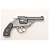 Image 4 : Iver Johnson top break DA revolver, .38  caliber, 3.25” barrel, blued finish,  checkered hard rubber