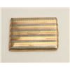 Image 1 : Multi-color rolled gold cigarette case,  signed Bigney and marked 10 yrs, 90 grams  weight.     Est.