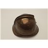 Image 1 : Brass Belgian Fireman’s helmet; nice patina,  some scattered old denting.     Est.:   $50-100