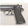 Walther Model PP semi-automatic pistol,  7.65mm caliber, 3.75” barrel, blued finish,  checkered plas