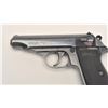 Image 2 : Walther Model PP semi-automatic pistol,  7.65mm caliber, 3.75” barrel, blued finish,  checkered plas