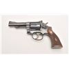 Image 6 : Smith & Wesson K-22 DA revolver, .22LR  caliber, 4” barrel, blued finish, checkered  wood medallion 