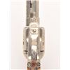 Image 8 : Engraved Colt SAA revolver, .45 caliber,  4.75” barrel, old re-nickel finish, two-piece  pearl grips