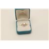 Image 1 : One 14k white gold halo style  ring set with  a  diamond approx. 1.25ct color 1 VS2 and  0.30ct on s