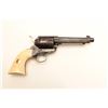 Image 3 : Colt SAA revolver engraved and silver inlaid  with carved ivory grips inlaid with gold  plate inscri