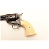 Image 9 : Colt SAA revolver engraved and silver inlaid  with carved ivory grips inlaid with gold  plate inscri