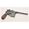 Image 6 : Mauser Broomhandle semi-automatic pistol,  7.65mm caliber, 5.5” barrel, blued finish,  wood grips, l
