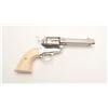 Image 7 : Colt SAA revolver, .41 Colt caliber, 4.75”  barrel, old re-finished nickel, stag or bone  grips, S/N