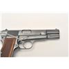 Image 3 : Early Browning High Power semi-automatic  pistol, 9mm caliber, 4.5” barrel, blued  finish, checkered