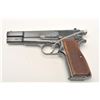 Image 6 : Early Browning High Power semi-automatic  pistol, 9mm caliber, 4.5” barrel, blued  finish, checkered