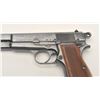 Image 3 : Early Browning High Power semi-automatic  pistol, 9mm caliber, 4.5” barrel, blued  finish, checkered