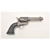 Image 1 : Colt SAA revolver, .45 caliber, 4.75” barrel,  blued finish, checkered hard rubber grips,  S/N 23638