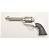Image 11 : Colt SAA revolver, .44-40 caliber, 5.5”  barrel, re-finished nickel, checkered black  hard rubber gr