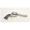 Image 8 : Colt SAA revolver, .44-40 caliber, 5.5”  barrel, re-finished nickel, checkered black  hard rubber gr