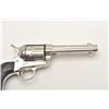 Image 7 : Colt SAA revolver, rare .32 Colt caliber,  4.75” barrel, nickel finish, checkered hard  rubber grips