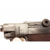 Image 3 : Luger by DWM semi-automatic pistol, 9mm  caliber, 4” barrel, military blued finish,  checkered wood 