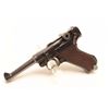 Image 4 : Luger by DWM semi-automatic pistol, 9mm  caliber, 4” barrel, military blued finish,  checkered wood 