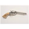 Image 4 : Colt SAA revolver, .32 W.C.F. caliber, 5.5”  barrel, old re-nickel finish, stag grips, S/N  274289, 