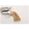 Image 8 : Colt SAA revolver, .32 W.C.F. caliber, 5.5”  barrel, old re-nickel finish, stag grips, S/N  274289, 