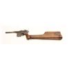 Image 3 : Broomhandle Mauser semi-automatic pistol with  non-matching (S/N 557) wooden stock/holster,  marked 