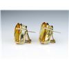 Image 1 : Amazing ‘VANCLEEF and ARPEL’ earrings  featuring two matching oval cut Citrines  weighing 38.85 cara