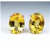 Image 4 : Amazing ‘VANCLEEF and ARPEL’ earrings  featuring two matching oval cut Citrines  weighing 38.85 cara