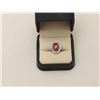Image 3 : One 18k white halo gold ladies ring set with  a Burmese ruby cabochon weighing approx 6 ct   EST.$1,