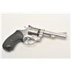 Image 6 : Smith & Wesson Model 63 DA revolver, .22LR  caliber, 4” barrel, stainless, checkered hard  rubber gr