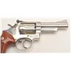 Image 3 : Smith & Wesson Model 19-3 DA revolver, .357  Magnum caliber, 4” barrel, nickel finish,  checkered wo