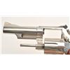 Image 8 : Smith & Wesson Model 19-3 DA revolver, .357  Magnum caliber, 4” barrel, nickel finish,  checkered wo