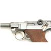 Image 1 : German Luger semi-automatic pistol, .30  Commercial caliber, 3.75” barrel, blued  finish, checkered 