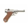 Image 2 : German Luger semi-automatic pistol, .30  Commercial caliber, 3.75” barrel, blued  finish, checkered 