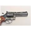 Image 3 : Colt Diamondback DA revolver, .22LR caliber,  4” barrel, blued finish, checkered wood  medallion gri