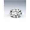 Image 1 : Amazing cocktail ring featuring forty MQ and  baguette cut diamonds weighing approx. 2.00  carat of 