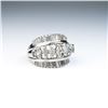 Image 2 : Amazing cocktail ring featuring forty MQ and  baguette cut diamonds weighing approx. 2.00  carat of 