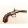 Image 5 : Antique rim fire single shot pistol,  approximately .35 caliber, Serial #NSNV.  The  pistol is in go