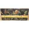 Image 4 : Large metal painted sign advertising  “Alkalize with Alka-Seltzer showing Santa  Claus and reindeer 