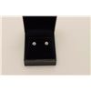 Image 2 : Diamond Stud Earrings in 14k White Gold,  approx. 60 pts total. Good quality Est. H-I  color, VS Cla