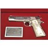 Image 11 : Colt Ace semi-automatic pistol, .22LR   caliber, 5” barrel, polished nickel finish,   faux pearl Col