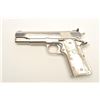 Image 14 : Colt Ace semi-automatic pistol, .22LR   caliber, 5” barrel, polished nickel finish,   faux pearl Col