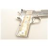 Image 18 : Colt Ace semi-automatic pistol, .22LR   caliber, 5” barrel, polished nickel finish,   faux pearl Col