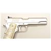 Image 20 : Colt Ace semi-automatic pistol, .22LR   caliber, 5” barrel, polished nickel finish,   faux pearl Col