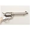 Image 7 : Colt SAA revolver, Special Order, .44-40  caliber, 5.5” barrel, nickel finish,  blackpowder frame st