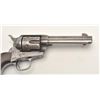 Image 7 : Colt SAA revolver, .45 caliber, 4.75” barrel  (later barrel, ca. 1920s-30s), blued finish,  wood gri