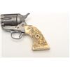 Colt SAA revolver, .32 W.C.F. caliber, 4.75”  barrel, blued finish, old raised carved ivory  grips, 
