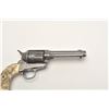 Image 7 : Colt SAA revolver, .32 W.C.F. caliber, 4.75”  barrel, blued finish, old raised carved ivory  grips, 