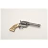 Image 8 : Colt SAA revolver, .32 W.C.F. caliber, 4.75”  barrel, blued finish, old raised carved ivory  grips, 